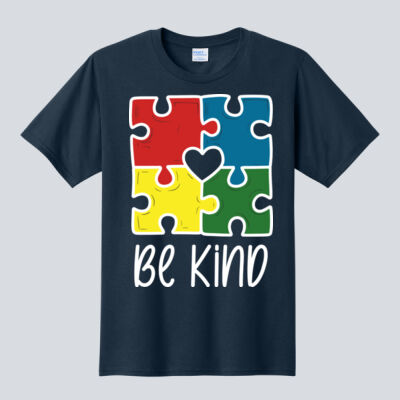 Adult T-Shirt - Autism Awareness - Be Kind Puzzle Thumbnail