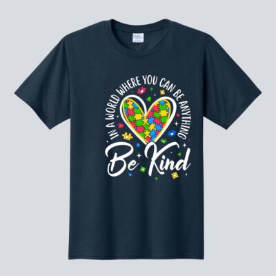 Adult T-Shirt - Autism Awareness - Be Kind Heart Thumbnail