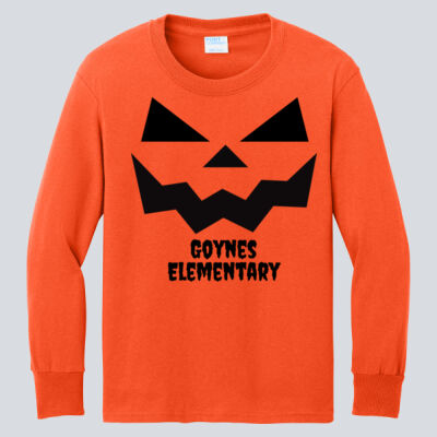 Youth Long Sleeve Shirt - Fall Holidays - Jack O' Lantern Thumbnail