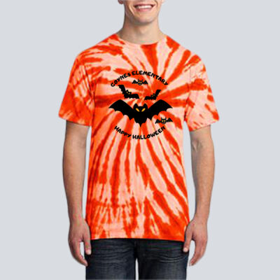 Adult Tie-Dye T-Shirt - Fall Holidays - Bats Thumbnail