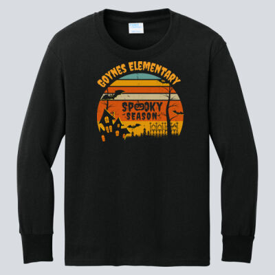 Youth Long Sleeve Shirt - Fall Holidays - Haunted House Thumbnail