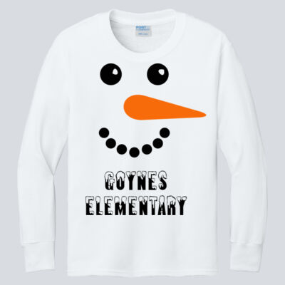 Youth Long Sleeve Shirt - Winter Holidays - Snowman Thumbnail