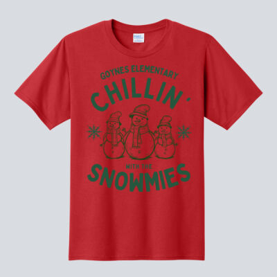 Adult T-Shirt - Winter Holidays - Chillin' - Green Thumbnail