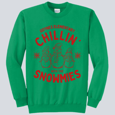 Adult Crewneck - Winter Holidays - Chillin' - Red Thumbnail