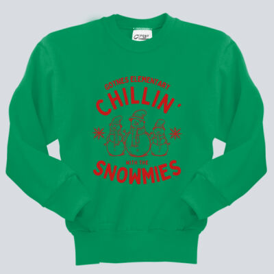 Youth Crewneck - Winter Holidays - Chillin' - Red Thumbnail