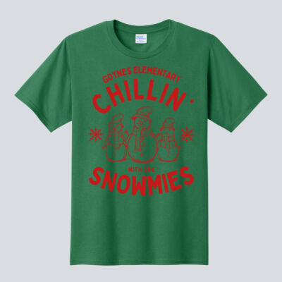 Adult T-Shirt - Winter Holidays - Chillin' - Red Thumbnail