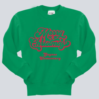 Youth Crewneck - Winter Holidays - Merry Christmas - Red Thumbnail