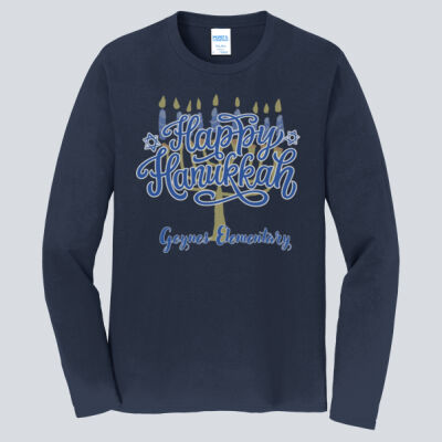 Adult Long Sleeve Shirt - Winter Holidays - Happy Hanukkah Thumbnail