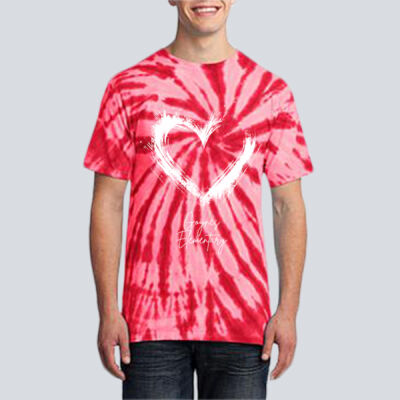 Adult Tie-Dye T-Shirt - Spring - Valentine's Heart Thumbnail