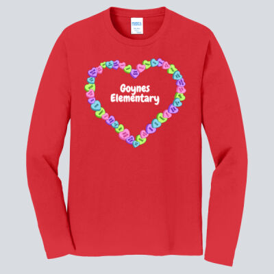 Adult Long Sleeve Shirt - Spring - Candy Hearts Thumbnail