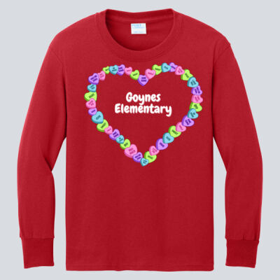 Youth Long Sleeve Shirt - Spring - Candy Hearts Thumbnail