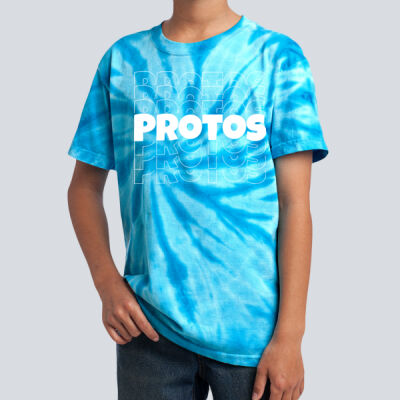 Youth Tie-Dye T-Shirt - House Protos - Stacked Thumbnail