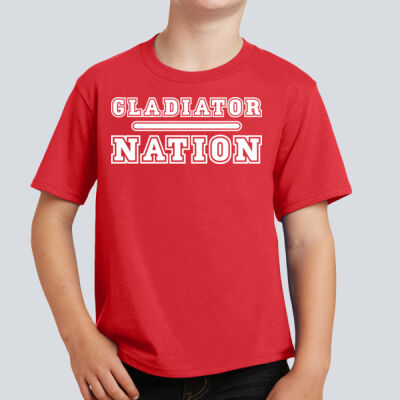 Youth T-Shirt - Gladiator Nation - House Colors Thumbnail