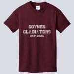 Youth Maroon T-Shirt - Goynes Thumbnail