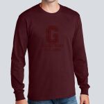 Adult Maroon Long Sleeve Shirt - Goynes Thumbnail