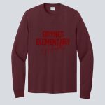 Adult Maroon Long Sleeve Shirt - Goynes Thumbnail