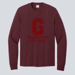 Adult Maroon Long Sleeve Shirt - Goynes Thumbnail